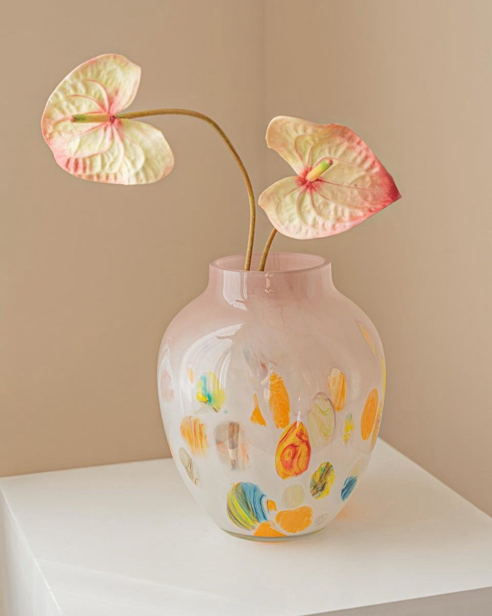Foggy Handcrafted Glass Vase