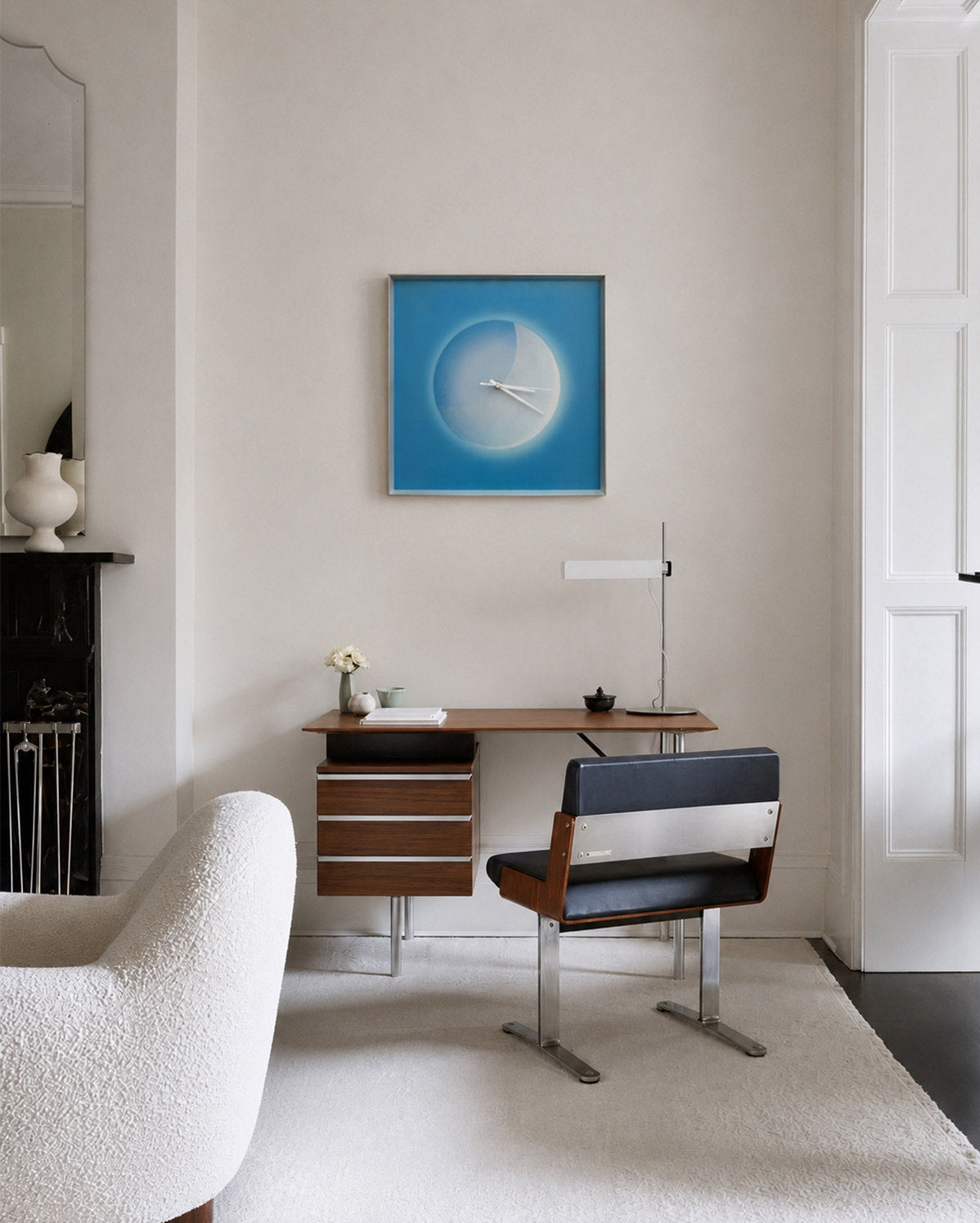 Luna Phase Art Clock