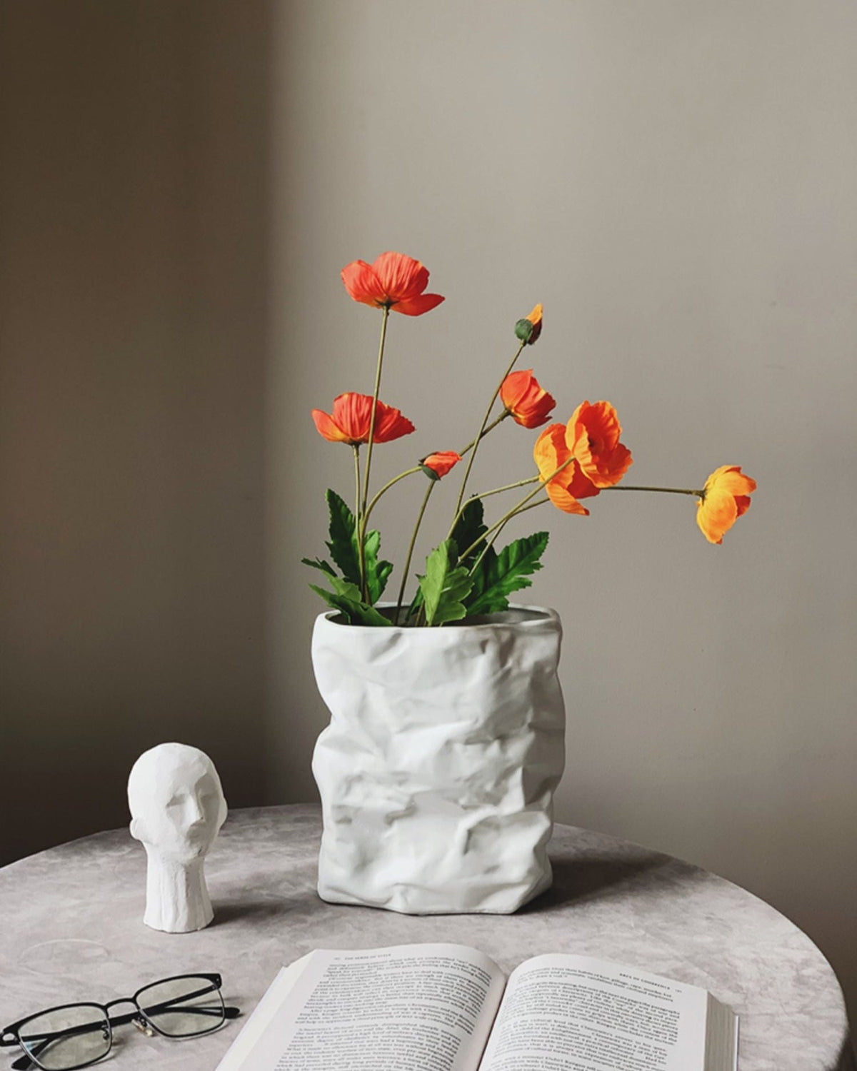 Crumpled Paper Vase
