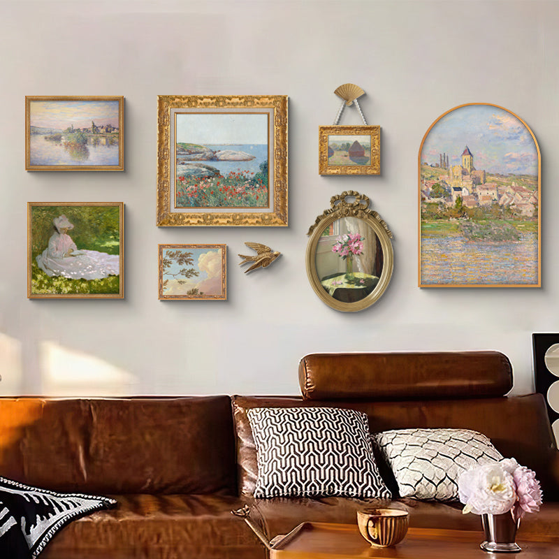 Elegant Vintage 8-Piece Art