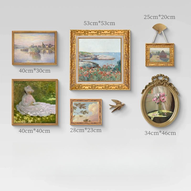 Elegant Vintage 8-Piece Art