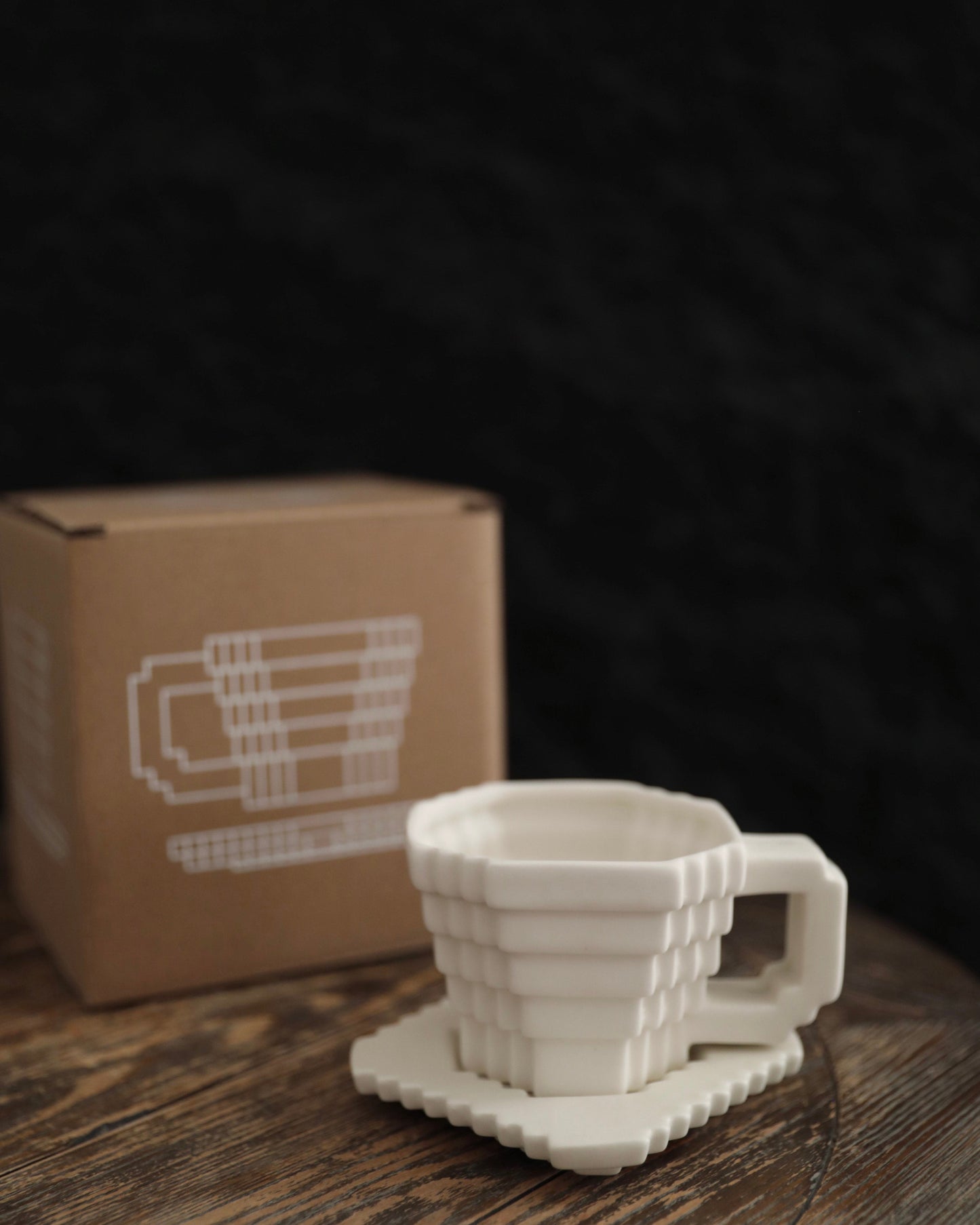 Pixel Stack Ceramic Cup Set