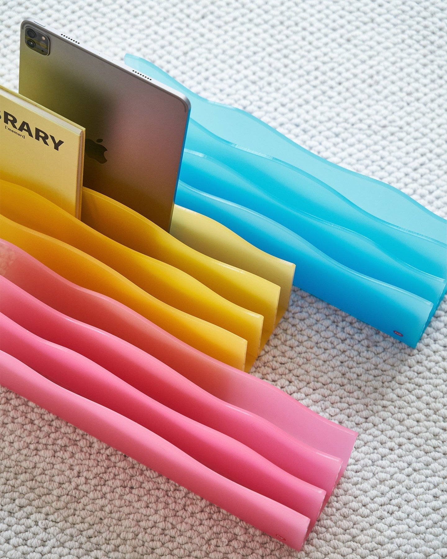 Wave Acrylic Magazine Organizer