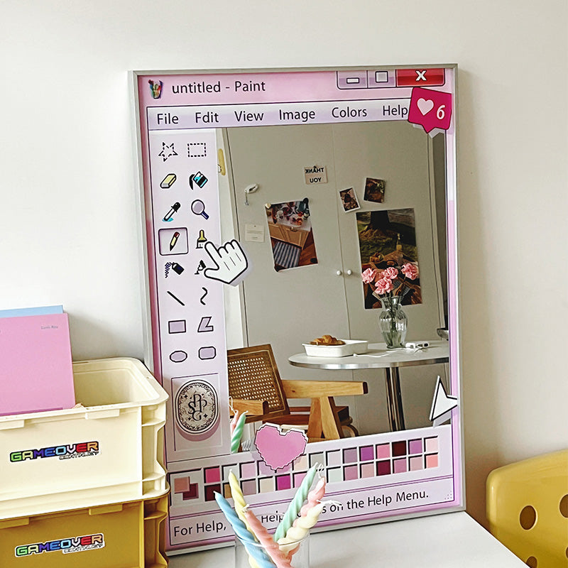 Retro Pixel Style Mirror