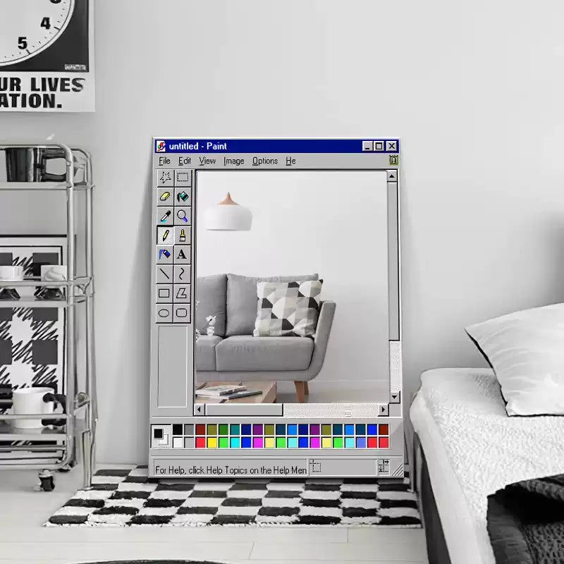 Retro Pixel Style Mirror