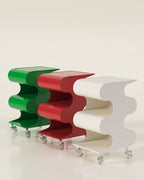 Modern Curved Rolling Cart