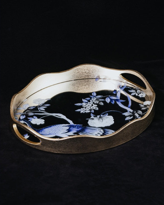 Peacock Mirror Tray