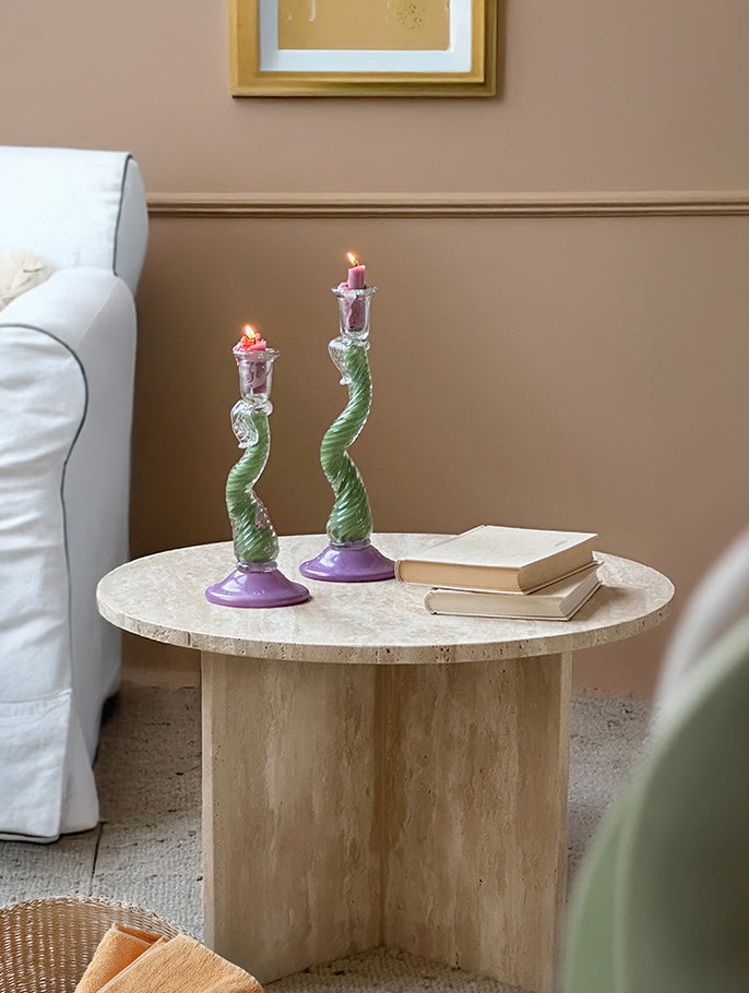 Vintage Iridescent Candle Holder