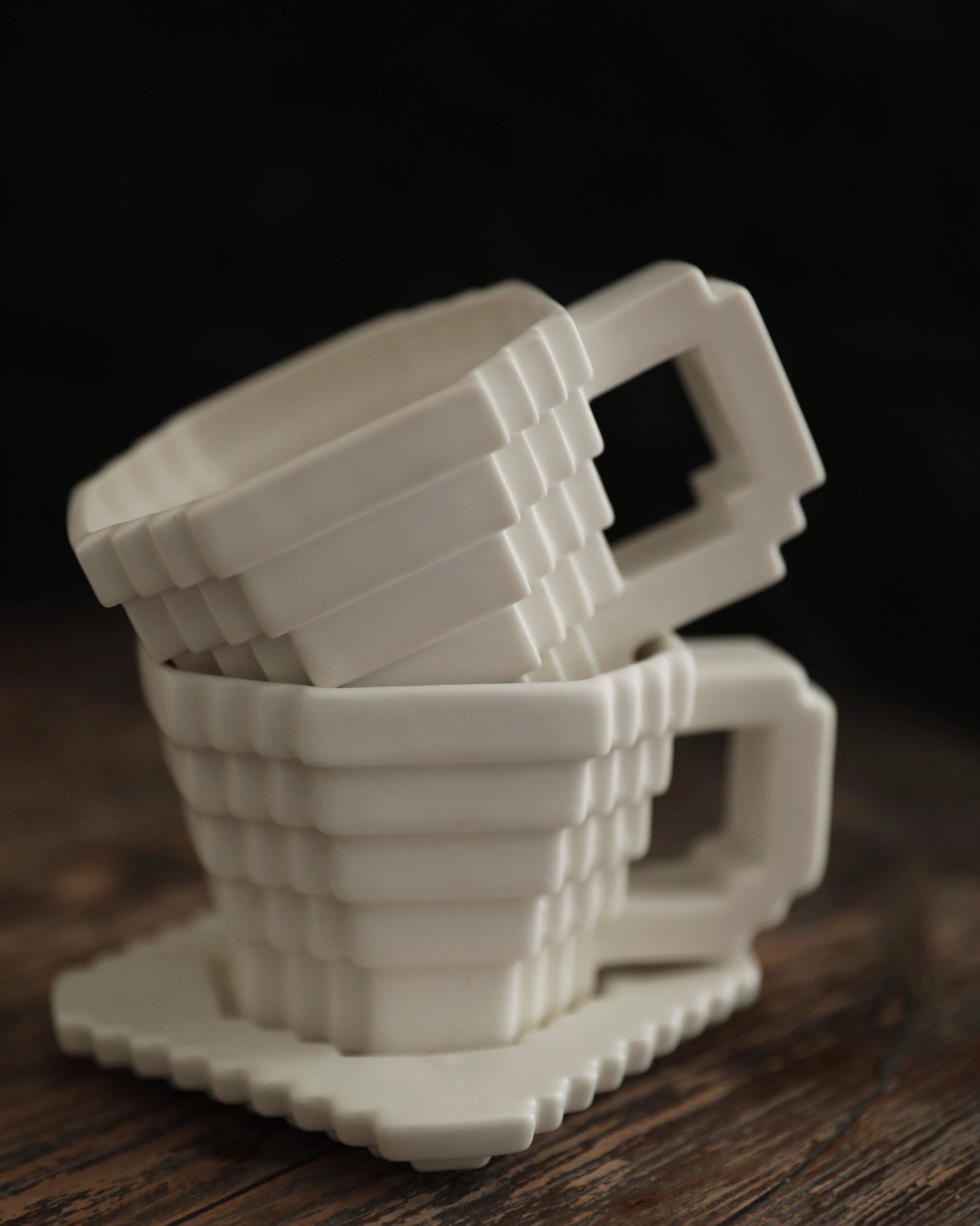 Pixel Stack Ceramic Cup Set