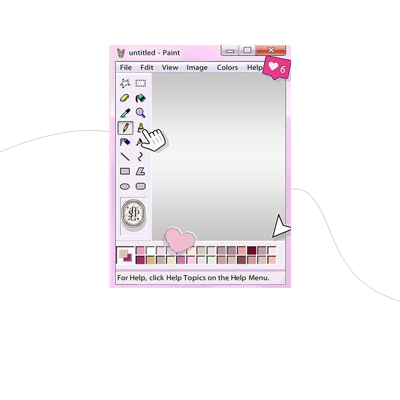 Retro Pixel Style Mirror