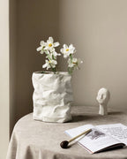 Crumpled Paper Vase
