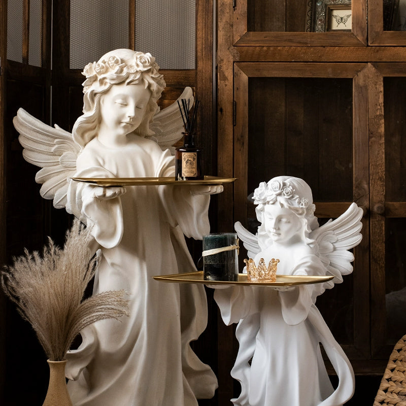 Vintage Angel Tray Floor Decor