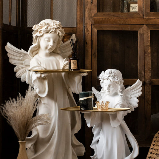 Vintage Angel Tray Floor Decor