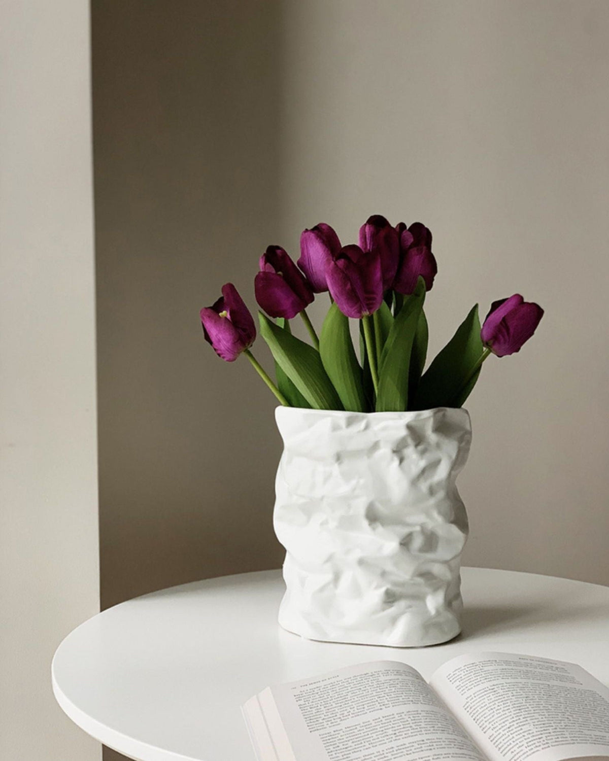 Crumpled Paper Vase