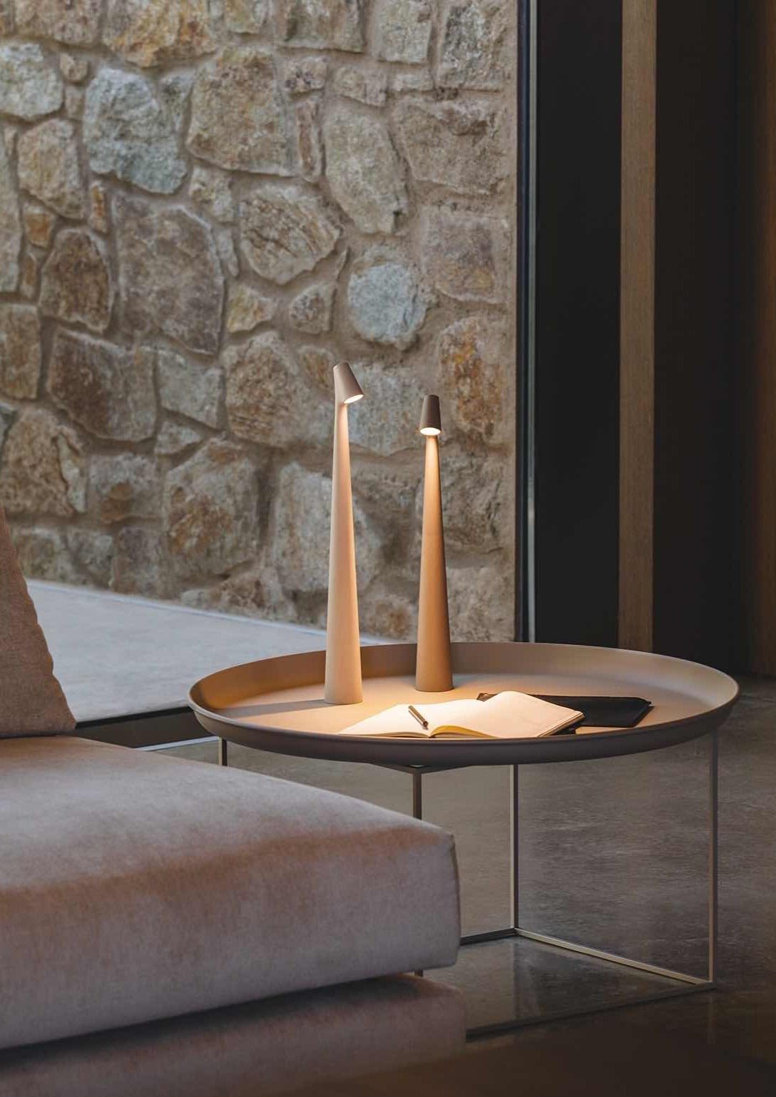 Nordic Portable Table Beside Lamp, Modern Dimmable LED Nursery Light