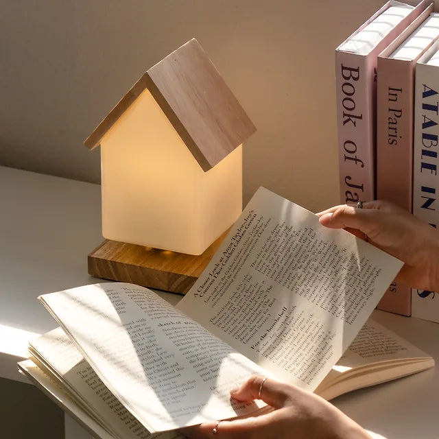 House Bookrest Light Lamp + Bookmark Gift