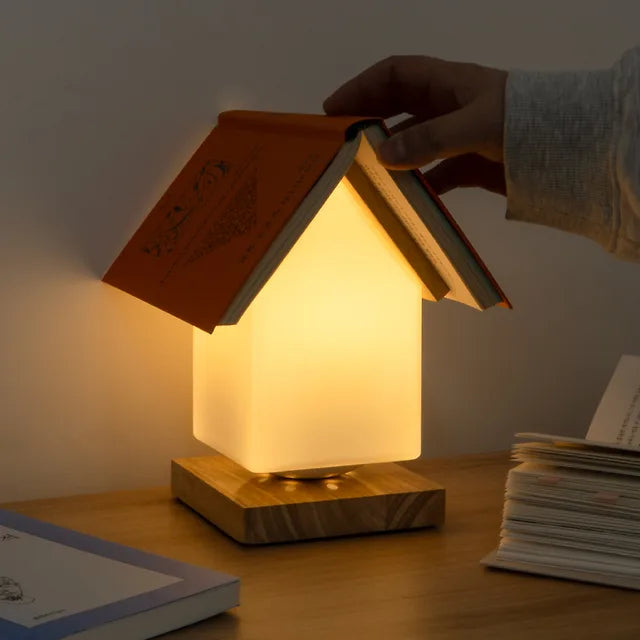 House Bookrest Light Lamp + Bookmark Gift