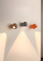 Space Age Motion Sensor Night Light: Punch-free Wall Accent Lighting, Dimmable Nursery Light, Portable Flash Light All-in-One